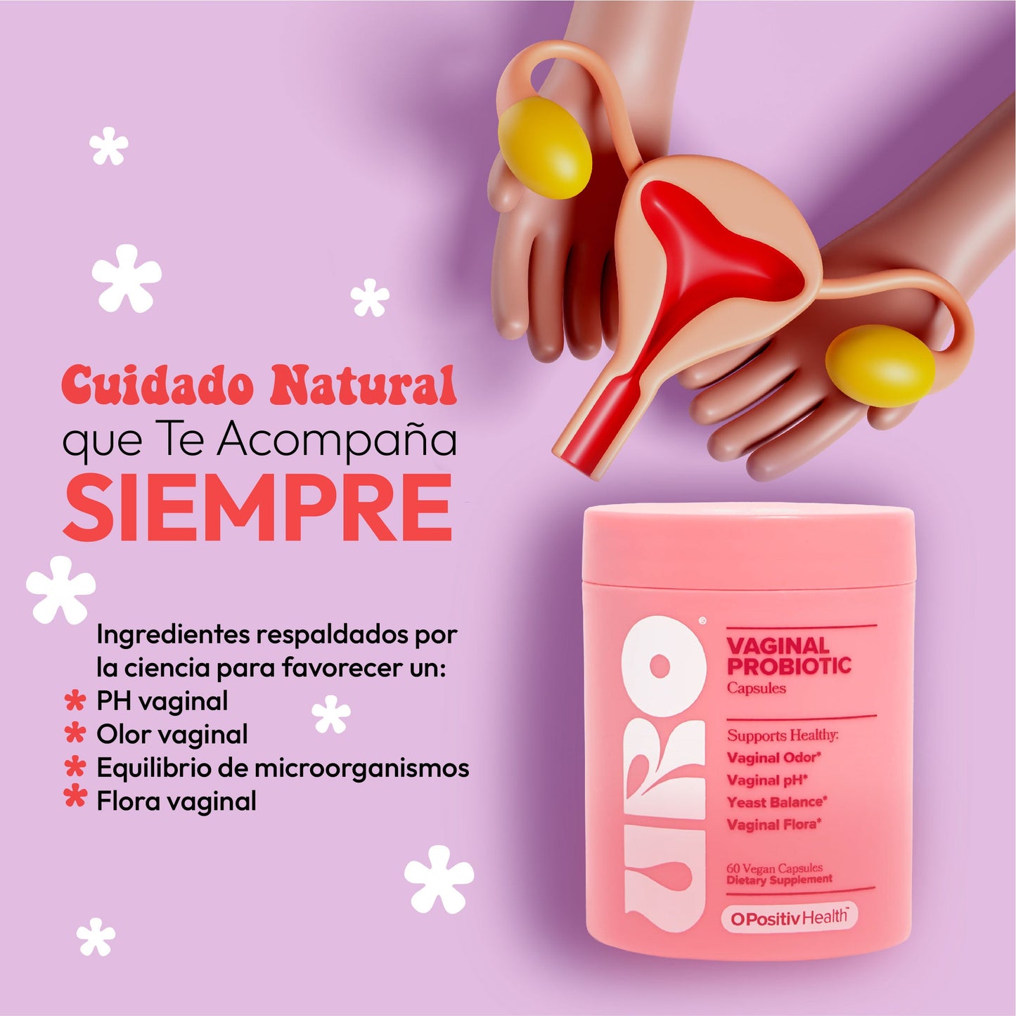 Probioticos para olor y ph saludables (60 capsulas)